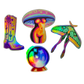 NEW Super Rainbow Holographic Sticker Collection Set of 4 by Crater Moon