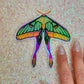 NEW 4" Holographic Mardi Gras Luna Moth Sticker by Crater Moon