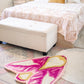 Rosy Maple Moth Rug by Chrissy Crater Moon Soft Goods