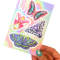 4x6” Moth Creator Collection Sticker Sheet