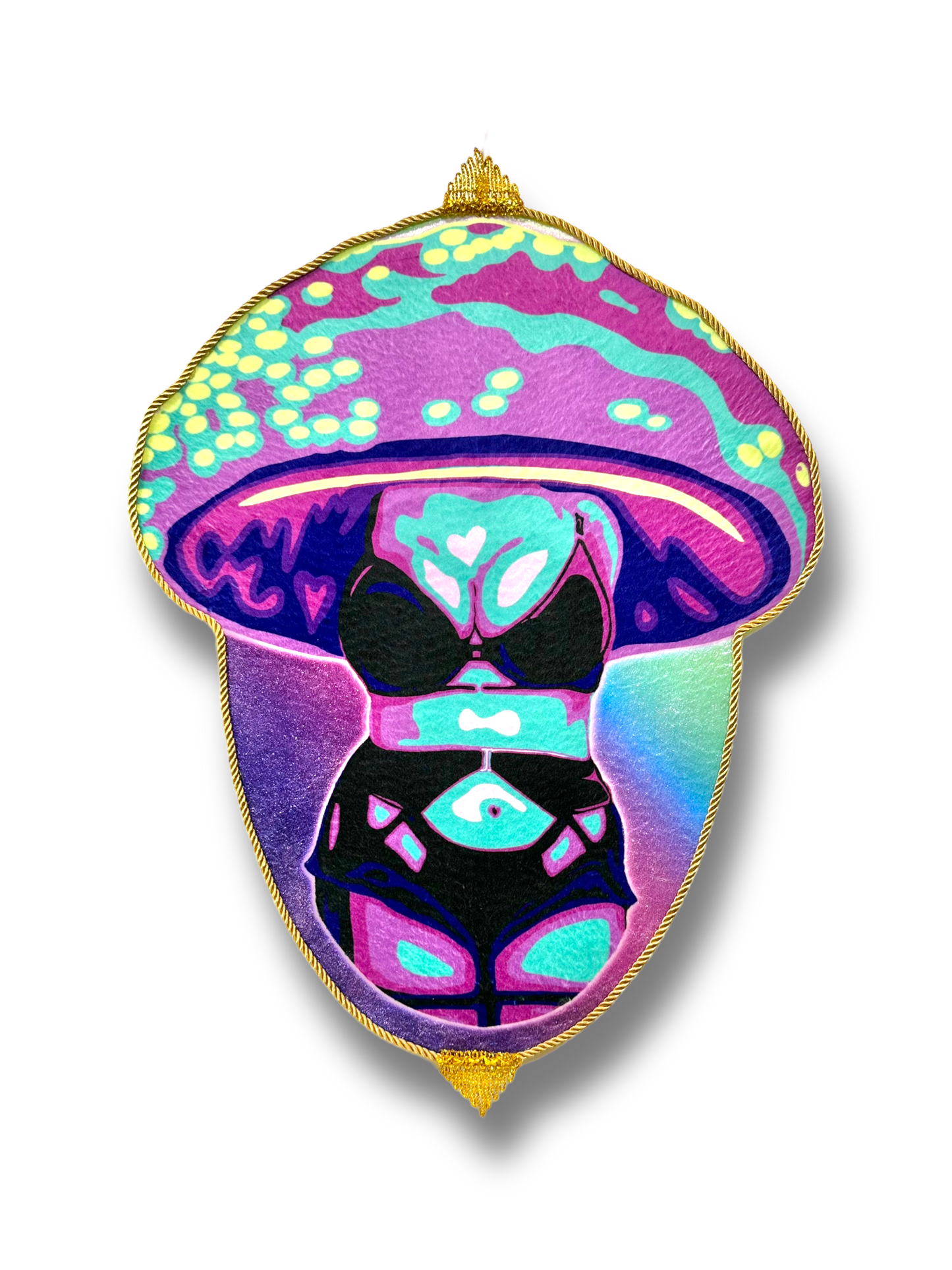 ⏳(Not sold out) WAITLIST 🗓️ for Future Customized Velveteen Mushroom Portrait Tapestry✨