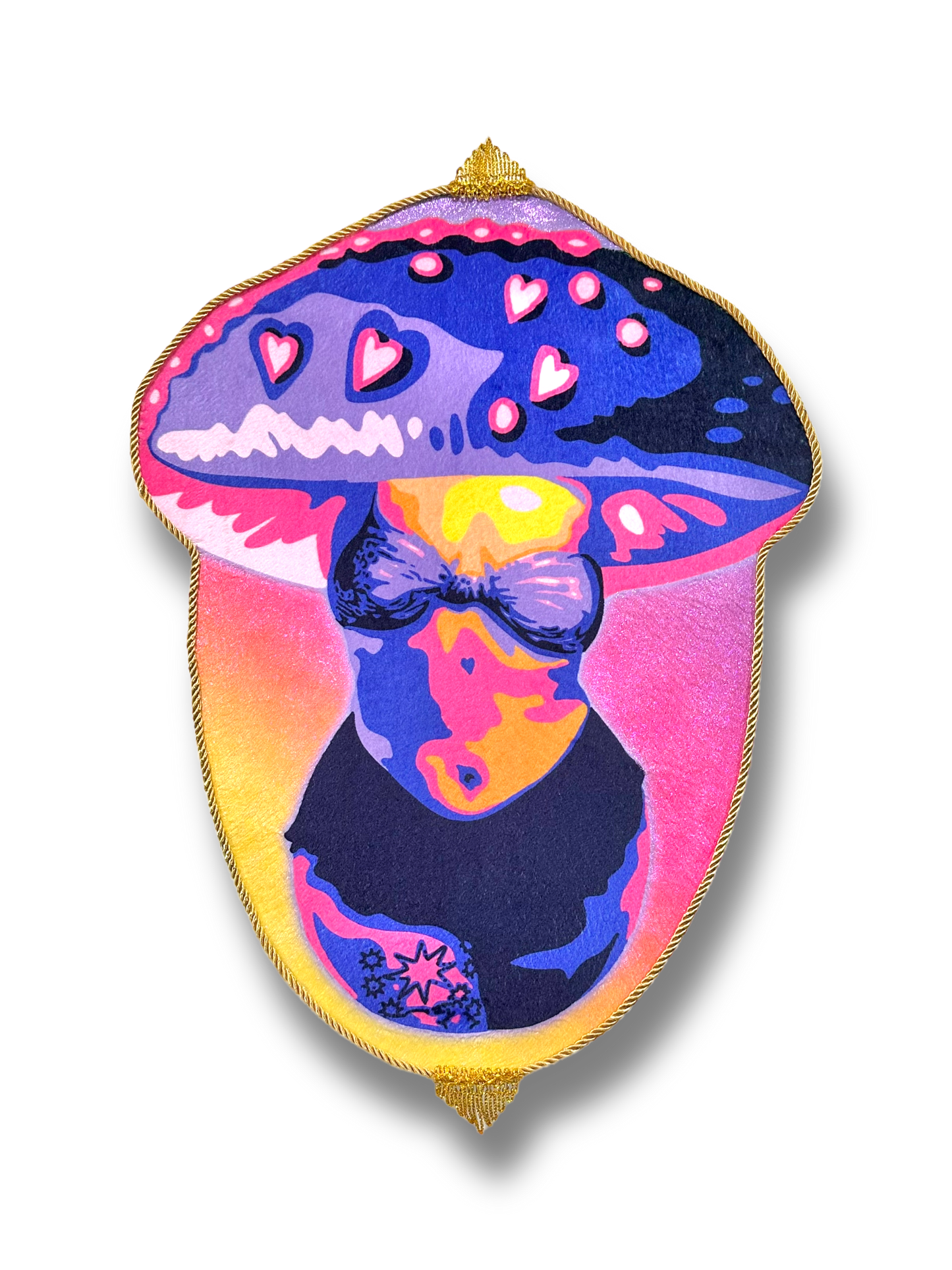 ⏳(Not sold out) WAITLIST 🗓️ for Future Customized Velveteen Mushroom Portrait Tapestry✨