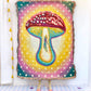 Alien Abduction Mushroom Woven Tapestry Blanket by Chrissy Crater Moon Soft Goods