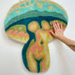 Sylvie the Spring Mushroom Lady Rug by Chrissy Crater Moon Soft Goods