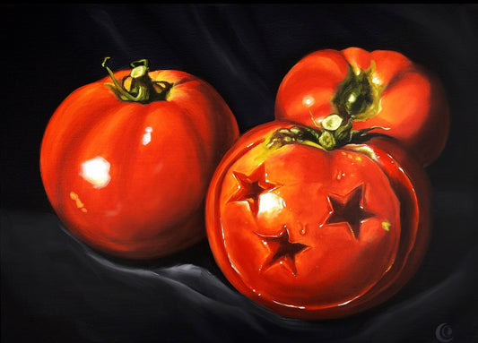 “Tennessee Tomato” Canvas Print by Chrissy Crater