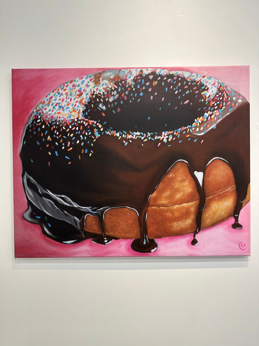 “Donut Party” Canvas Print by Chrissy Crater