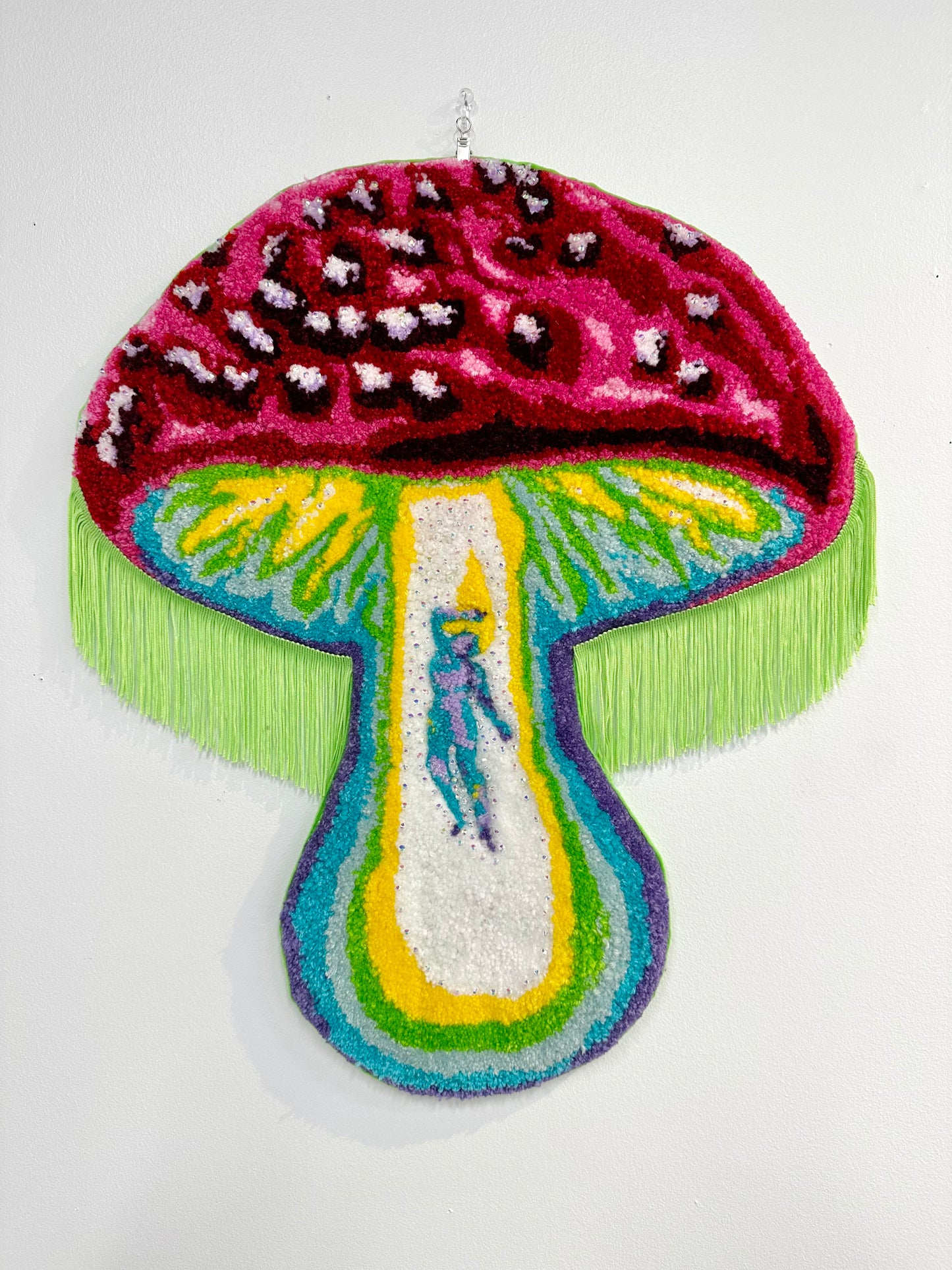 HandMade By The Artist: Bedazzled UFO Amanita Abduction, by Chrissy Crater