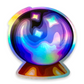 2.75x3” Holographic Crystal Ball Sticker