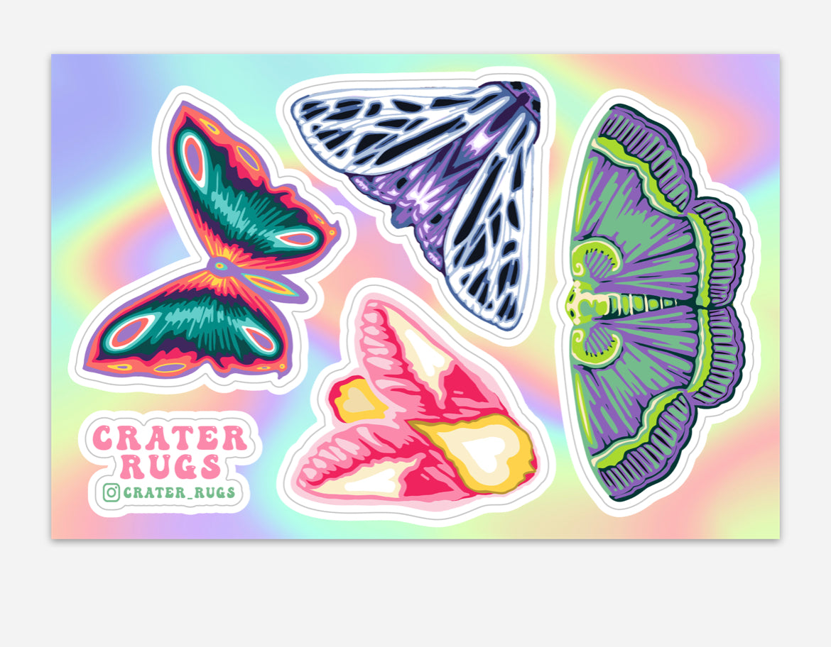 4x6” Moth Creator Collection Sticker Sheet
