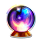 2.75x3” Holographic Crystal Ball Sticker