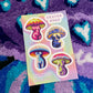 4x6” Mushroom Lady Sticker Sheet
